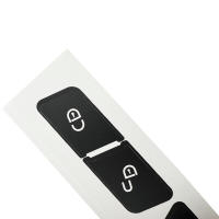 Cubierta De Botón De Bloqueo Y Desbloqueo De Puerta Para Coche Mercedes Benz Clase W204 2007-2014 W212 2010-2015 Material De Fibra De Carbono Accesorios Interiores - details 6