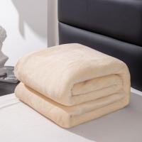 Manta De Felpa Gruesa De Color Sólido 1pc Adecuada Para Todas Las Estaciones Lavable En Máquina Estilo Sencillo Para El Hogar - details 7