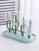 Rack De Secado Para Botellas De Bebé En Rosa Y Beige Soporte De Almacenamiento Removible Para Copas De Alimentación Con Agujeros Para Drenaje Compatible Con Máquina De Secado - details 13