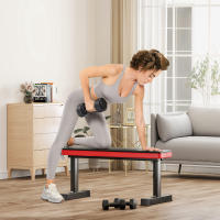 SPORTNOW Banco de Pesas Banco de Musculación Carga 300 kg Banco de Abdominales para Entrenamiento de Cuerpo Completo en Casa Gimnasio Negro - details 1