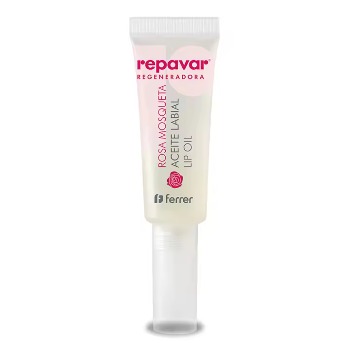 Repavar Regeneradora Lip Oil Aceite Labial con Rosa Mosqueta, Repara, nutre y regenera los labios con un efecto gloss tono neutral  - 10 ml - 1
