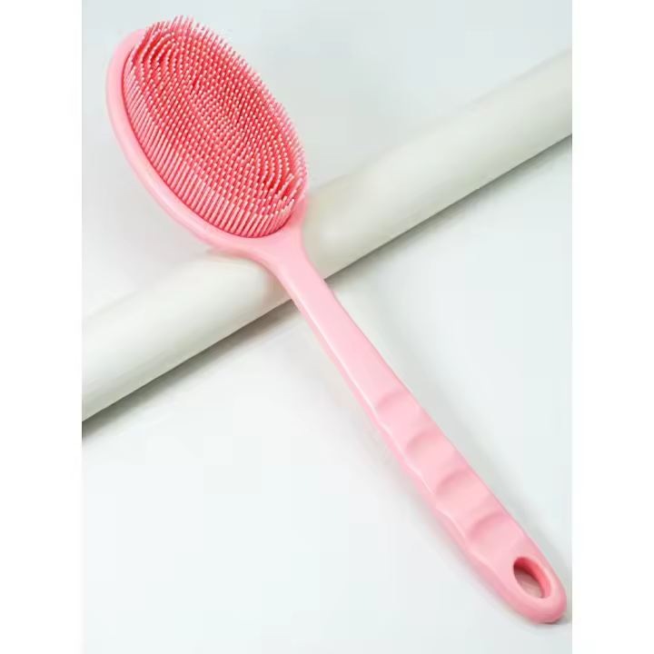 Cepillo Exfoliante de Ducha de Mango Largo Masajeador de Piel de Mango Suave para Limpieza del Baño - 1