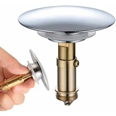 Tapón de Drenaje de Latón para Fregadero de Baño - 1