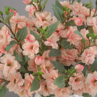 1 Rama De Flores Artificiales De Rosas Silken Para Centros De Mesa Fiesta Boda Oficina Interior Exterior Decoración Hogar - details 15