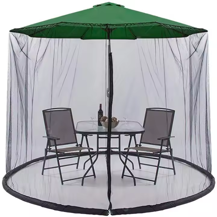 Sombrilla al aire libre Sombrilla de jardín Gazebo Mosquitera con cremallera - 1