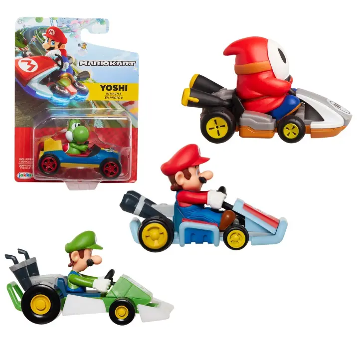 super mario mini kart racers coleccionables de 6 cm. serie 5 403034-GEN JAKKS PACIFIC - 1
