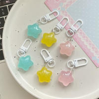 Llavero De Plástico En Forma De Estrella Pentagrama Creativo Para Niñas Accesorio Para Mochila Y Auriculares Regalo Para Parejas - details 2