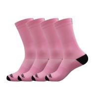4 Pares De Calcetines Deportivos Profesionales Para Verano Protección Del Pie Ciclismo Altura Media Funda De Toalla Transpirables - details 1