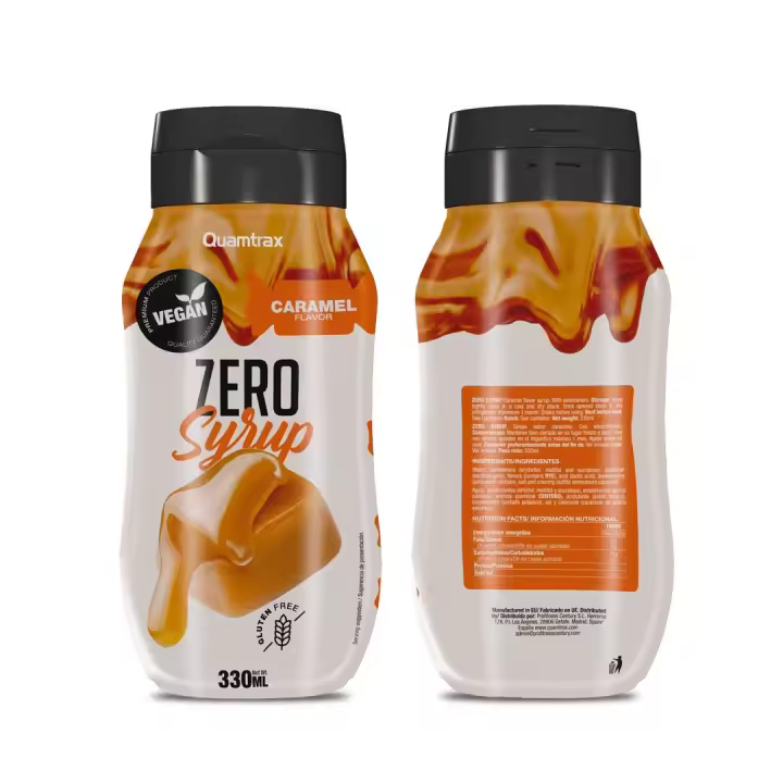 Pack 2 Siropes Gourmet Zero - 0% Calorías. 330 ml QUAMTRAX - 1