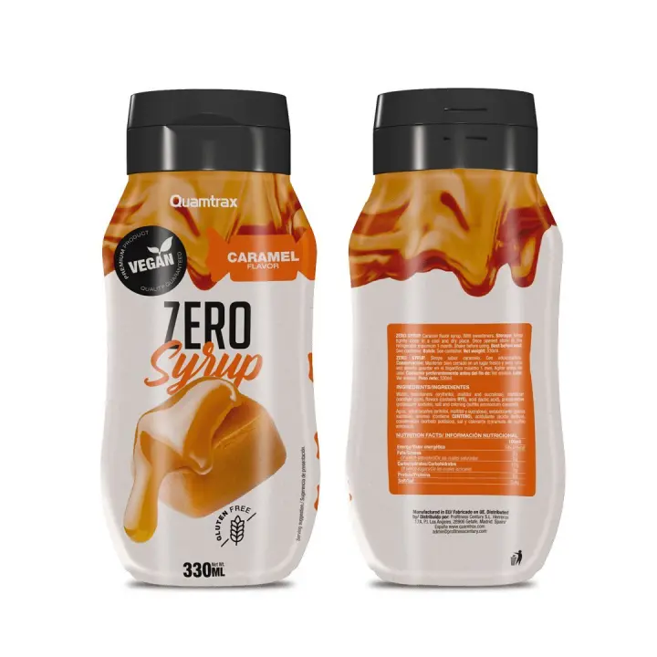 Pack 2 Siropes Gourmet Zero - 0% Calorías. 330 ml QUAMTRAX - 1