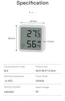 Sensor De Temperatura Y Humedad Inteligente Bluetooth Tuya Con Pantalla LCD Control Remoto Por APP Google Home Alexa - details 9