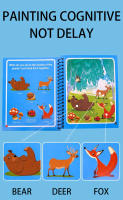 Libro Mágico De Dibujo Recreativo Montessori Para Niños Edición Reutilizable De Color Con Agua Juguete Educativo Sensorial De Preescolar - details 5