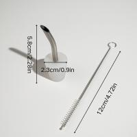 1PC Farolillo De Acero Inoxidable Para Camping Con Cuello Largo De Silicona Portátil Y Delgado Para Café O Agua Caliente - details 4