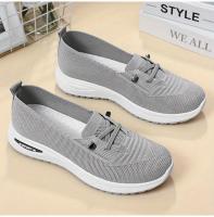 Zapatos Casuales Para Mujer En Color Rosa Zapatos De Malla Transpirables Y Moda Para Caminar Y Correr Zapatillas Planas Vulcanizadas 2024 - details 10