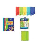 OXFORD  CARPETA  4 ANILLAS + SEPARADORES + SOBRE  + RECAMBIO DE  COLORES VIVOS - PACK PROMOCIONAL - details 0