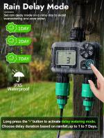 Temporizador De Riego Insoma 2-zona Para Jardín Y Césped Controlador De Irrigación Ahorro De Agua IPX5 Timer Programable Para Manguera Sistemas De Riego Por Goteo - details 5