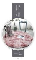 Alfombra Decorativa De Suelo Para Dormitorio Y Sala De Estar Tela De Seda Antirresbaladiza Secado Rápido Con Diseño De Gradiente Resistente Al Polvo Y Lavable - details 2