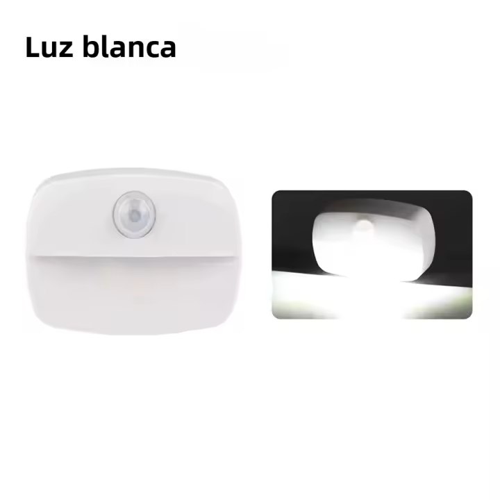 Lámpara De Noche LED Con Sensor De Movimiento Adhesiva Para Dormitorio Baño Cocina Pasillo Escaleras Armario Compacta Recargable Con Pilas Incluidas - 1