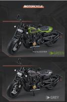 Modelo De Motocicleta De Escala 1:12 Sportster S De Aleación De Metal Con Absorción De Choque Y Luz Giratoria Para Niños Regalo - details 1
