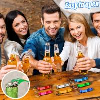20Pcs Abrebotellas Portátil De Aluminio Con Llavero Para Ceremonias De Boda Y Fiestas Abrebotellas De Bebida Para Cerveza Y Soda - details 1