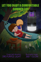 Lámpara Solar Anti-Mosquitos UV Recargable Eléctrica Repelente De Insectos Plegable Portátil Zapateadora De Mosquitos - details 4
