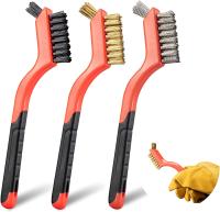 Set De 3 Escobillas De Alambre Pequeñas Para Limpieza Profunda De Oxígeno Y Limpieza De Pintura En Acero Inoxidable/Bronce/Niço 7-piezas - details 0