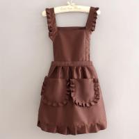 1Pc Delantal Coreano Estilo Cuté Para Mujer Para Tienda De Uñas Cocina Café Sin Mangas Para El Hogar Y Limpieza - details 6