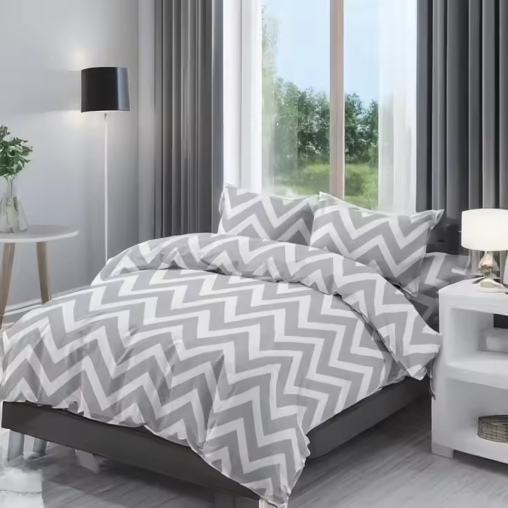 Panda Home Juego Funda Nórdico Cama para cama 90, 105,135,150,180cm para edredón 3 o 4 Pieza,Poliéster 100% Microfibrar, Funda nórtica sábana Bajera con Funda de Almohada - 1