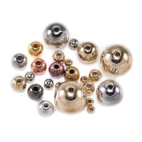 30-400pcs Bolas De Espaciador Redondas De Color Oro 3-12mm Para Creación De Joyería Collares Pulseras DIY Accesorios De Manualidades - details 3
