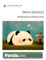 Lámpara De Noche LED Con Sensor De Toque Dibujos Animados Panda Silicona Regalo De Navidad Para Niños Decoración De Habitación Lámpara De Mesa Para La Cama - details 13