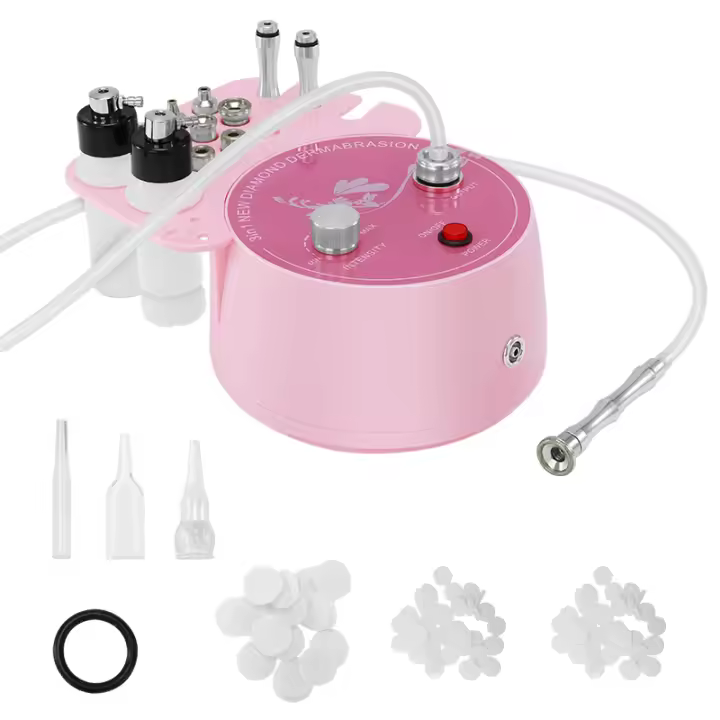 Máquina De Dermaplanificación Microdiamante 3 En 1 Para Cuidado De La Piel Facial Eliminación De Vello Caspa Y Acné Herramienta De Vacío Y Spraying - 1
