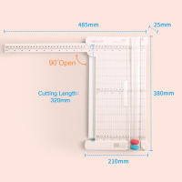 Cortadora De Papel Portátil KW-trio 12.6 Pulgadas Con Cabeza De Corte De Línea De Plegado Y Borde Recto Para Artesanía De Escritorio - details 16