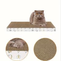 Rascador De Gato Duradero Adicional 1 Pieza Con Diseño De Onda En Cartón Corrugado Grueso Y No Desprendido Para Gatos Domésticos - details 0