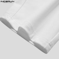 INCERUN Conjunto De Moda Para Hombre Estilo Musulmán Camiseta Larga Y Pantalones 2 Piezas Streetwear Casual Tejido Knit Talla S-5XL - details 12