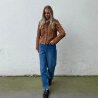 Chaqueta Casual Para Mujer ZBZA Marrón Vintage Con Pochetes Y Cuello En V Simple Breasted De Manga Larga Outerwear Slim Para Primavera Y Otoño - details 7