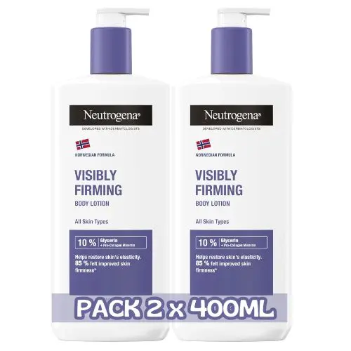 NEUTRÓGENA Loción corporal - Visibly Firmin - Reafirmante y Hidratante - pack AHORRO 800ml (2x400ml) - 1
