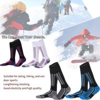 Calcetines De Esquí De Algodón Grueso Para Hombres Y Mujeres Calcetines Térmicos De Alta Elasticidad Absorción De Humedad Para Ciclismo Snowboard Fútbol Y Ocio Al Aire Libre - details 3