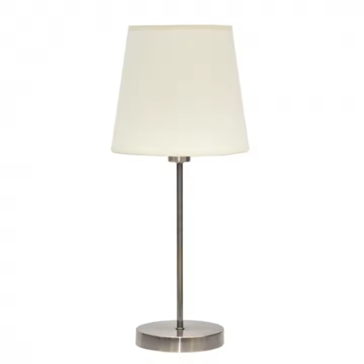 Lámpara de Mesa FABRILAMP Maldivas 1xe14 Cuero/Beis 20D - Diseño Moderno - 1
