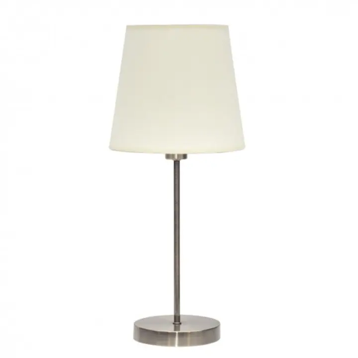 Lámpara de Mesa FABRILAMP Maldivas 1xe14 Cuero/Beis 20D - Diseño Moderno - 1