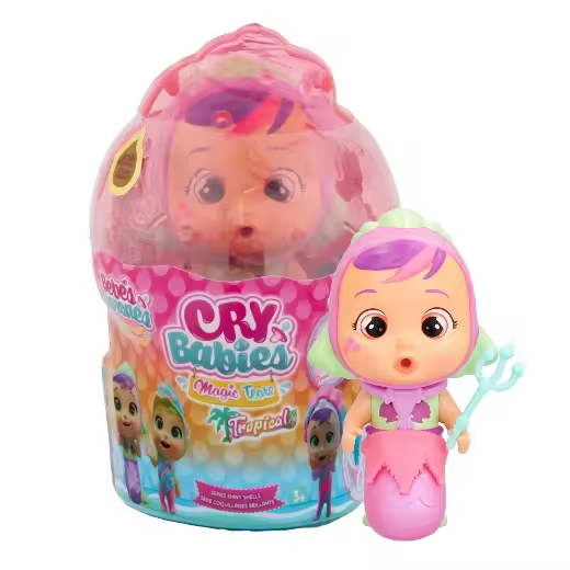 Bebés Llorones Lágrimas Mágicas Tropical Shiny Shells SIA | Muñeca Coleccionable Que Llora lágrimas espumosas con 8 Accesorios - Juguete para niñas y niños +3 Años - 1