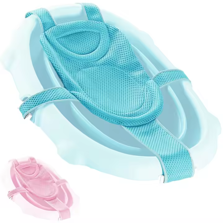 Baby Wonders® Cojin Bañera Bebe universal, Cojin Ducha Bebe, Cojin De Baño Bebe, Asiento de Bebe Bañera Ajustable, Cojin Bañera Bebe Recien Nacido, Asiento Plegable para Bañera - 1