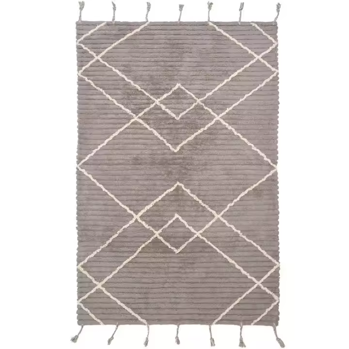 Alfombra de algodón lavable a máquina LÄSSA Stone S 100x150 - 1