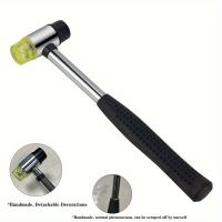 Martillo De Goma Versátil De 20mm Con Mango Antideslizante Doble Cara Para Artesanía De Cuero Proyectos Manuales DIY - details 1
