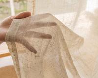 Gruesas de estilo Japonés para dormitorios, Salas de estar y Cortinas semisombreadas de Algodón y Lino,Cortinas de Gasa de Lino para Sala de estar, dormitorio, Luz, Lujo, Ventana, Mampara, el poste Free (poste no incluido) balcón Anillo para Colgar - details 3