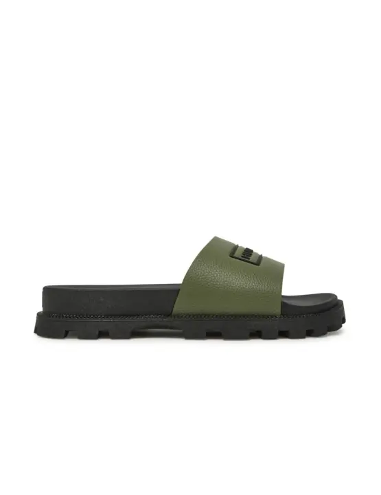 Chanclas Hunter Synthetic Slider Lichen Mujer Verde - 1