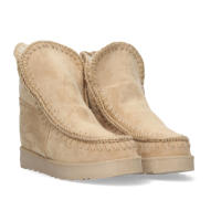 Davinia Shoes Botin Plano para Mujer, Estilo Australiano, Material Aterciopelado, Forrado de Pelo, de Punta Redonda. Shoes&Blues.es 882-Kaki - details 0