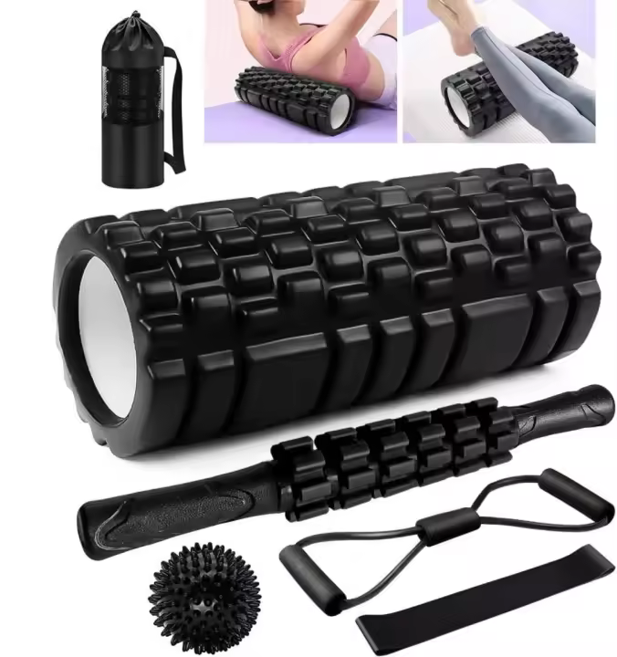 Eje De Espuma EVA Para Yoga Columna De Fitness Relajación Rollo De Pierna Delgada Set De Seis En Uno - 1