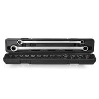 Juego De Llaves De Encaje Ajustable 15 En 1 De Acero Vanadio Cromado Kit De Llaves De Torque Para Reparación De Coches Herramientas Manuales - details 11