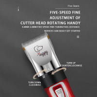 Perro gato Clipper pelo Clippers grooming haircut PET Shaver conjunto completo mascotas recargable profesional cortador máquina de corte - details 5