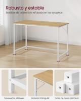 Escritorio Industrial Compacto - 60x120x76 cm, Mesa de Oficina y Estación de Trabajo, Ideal para Teletrabajo, Estudio y Dormitorio, Estructura de Metal - details 23